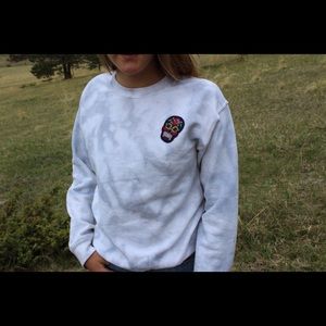 Tie dye sweatshirt- premium patched hoodie